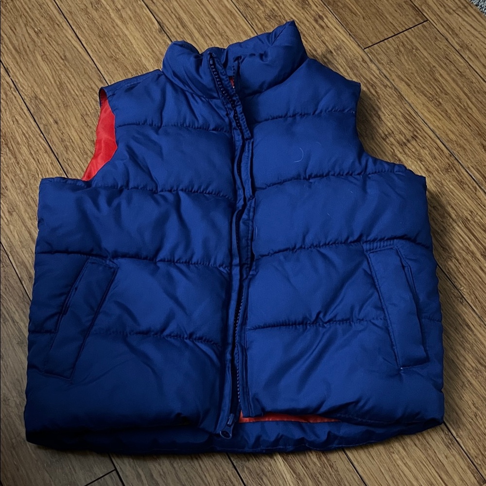 Like New-Old Navy XS Kids Blue/Red Puffer Vest
